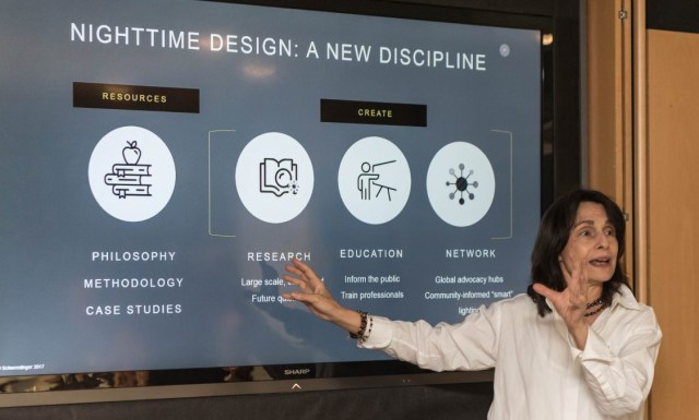 Leni Schwendinger speaks at London School of Economics for NTD launch 2018