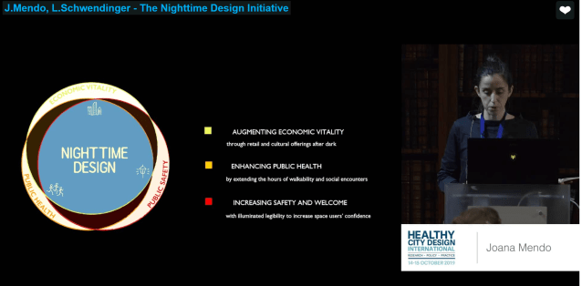 Introducing Nighttime Design to SALUS Healthy City Design conference 2019 in London